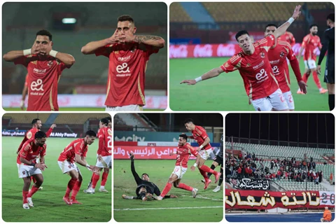 "جراديشار يواصل الإبهار وعاشور على طريقة أبو تريكة" .. لقطات من فوز الأهلي على بتروجيت